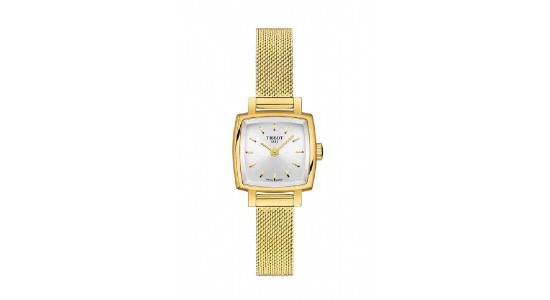 a yellow gold ladies’ watch by Tissot with a square case