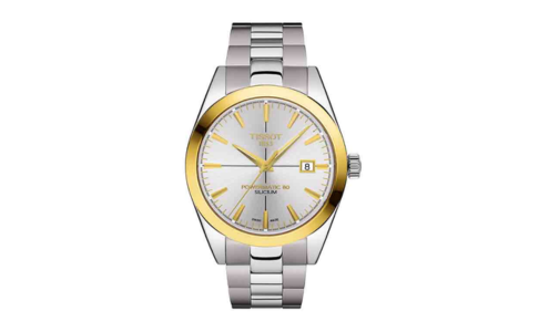 A T-Gold watch from Tissot, available at Drenon Jewelry.