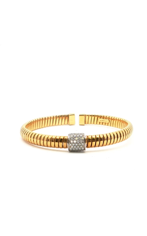 Yellow Gold and Diamond Cuff