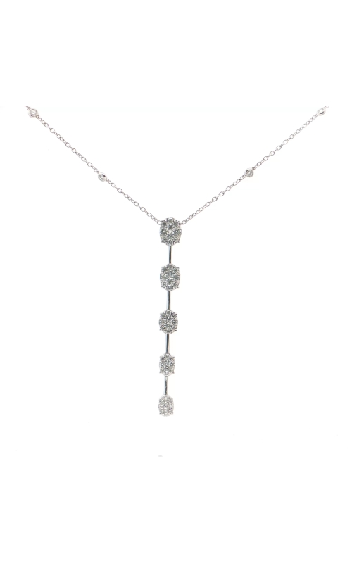 White Gold Diamond Drop Necklace