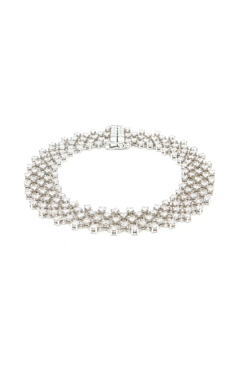 White Gold Diamond Mesh Bracelet