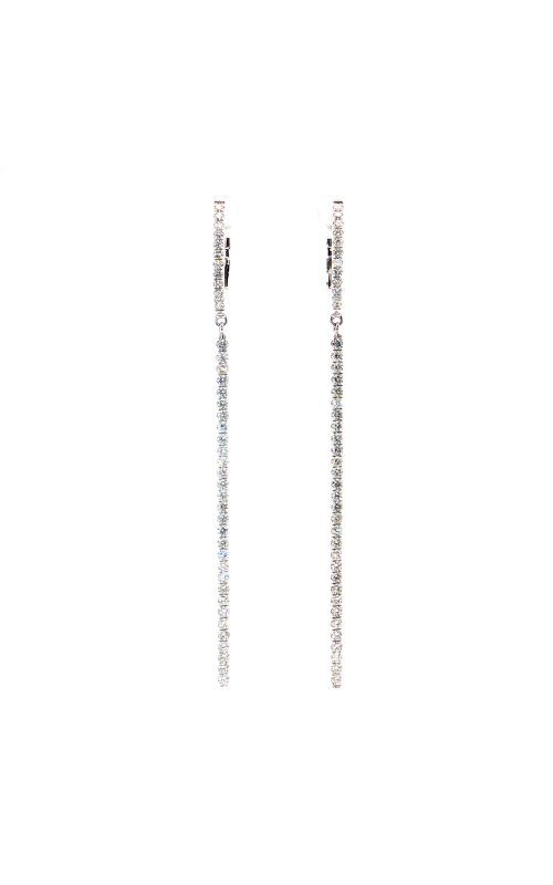 White Gold Diamond Drop Earrings