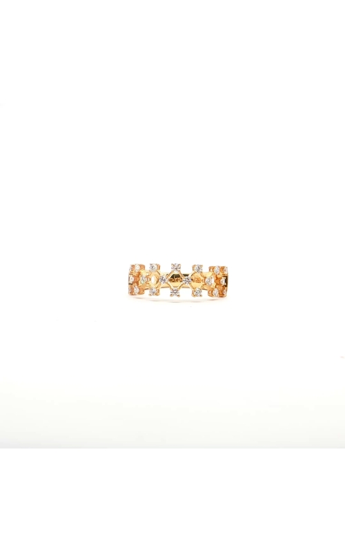 Yellow Gold and Diamond Mesh Ring