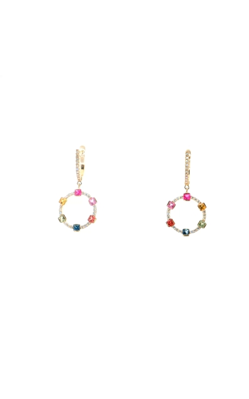 Rainbow Sapphire Earrings