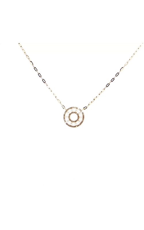 Pearl and Diamond Circular Pendant