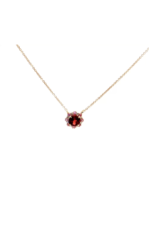 Garnet Diamond Necklace