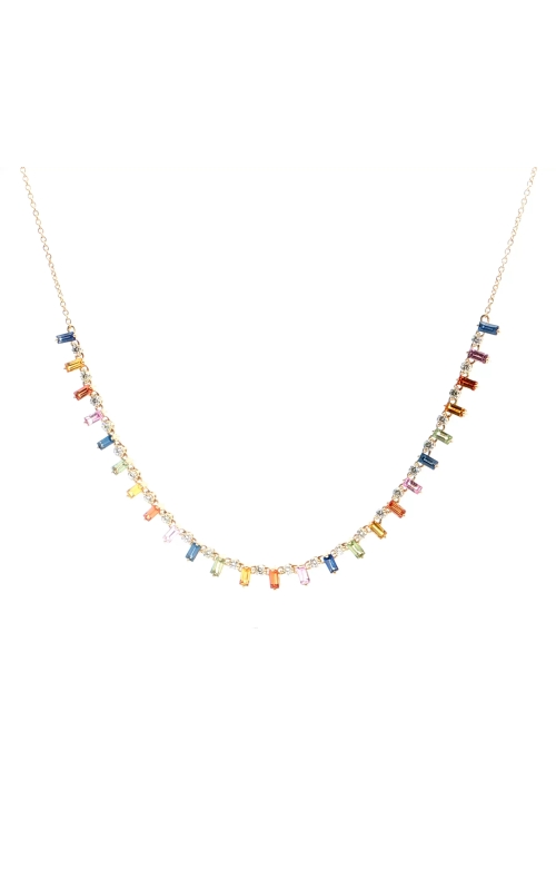 Rainbow Sapphires Necklace