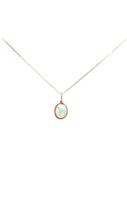 Diamond Opal Yellow Gold necklace