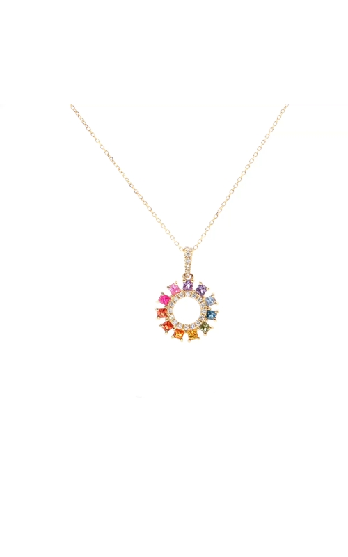 Rainbow Sapphires Pendant