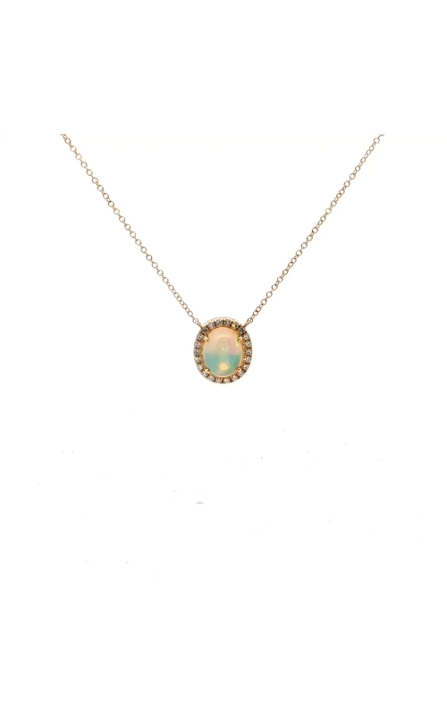 Diamond Opal Yellow Gold Necklace