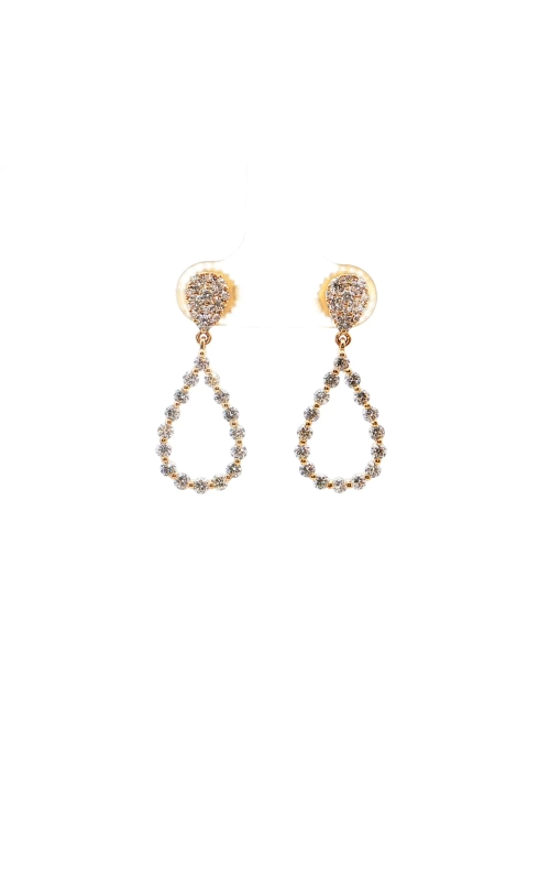 Yellow Gold Teardrop Drop Earrings