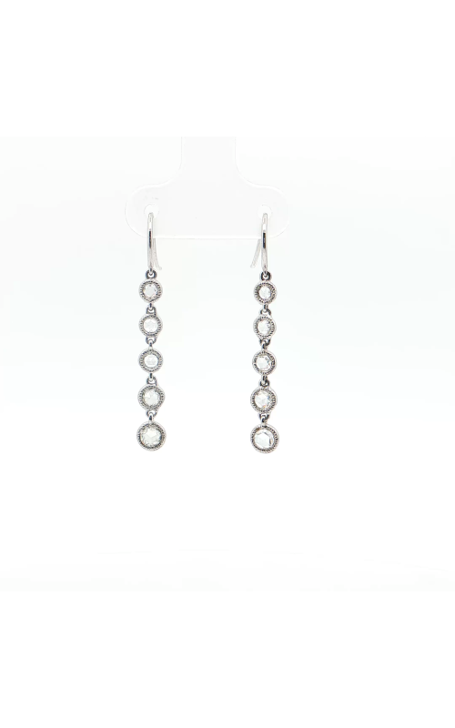 White Gold and Diamond Drop Earrings