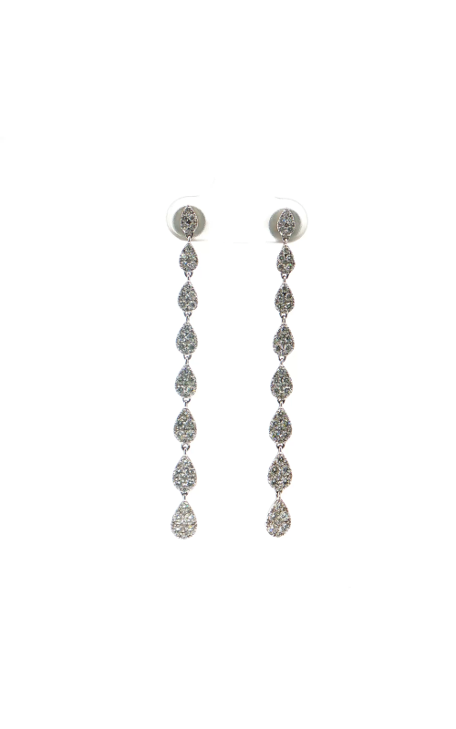 White Gold Diamond Drop Earrings