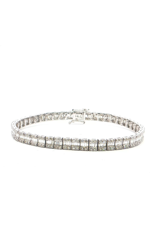 White Gold Baguette Tennis Bracelet