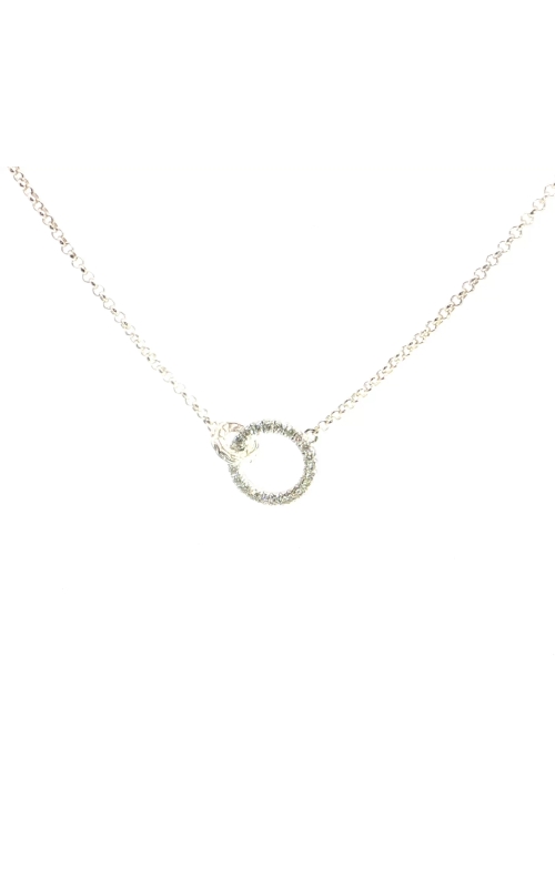 John Hardy Essential Pavé Necklace, Sterling Silver, Diamonds