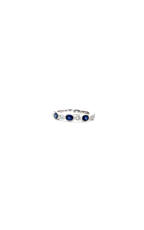 White Gold Diamond Sapphire Ring