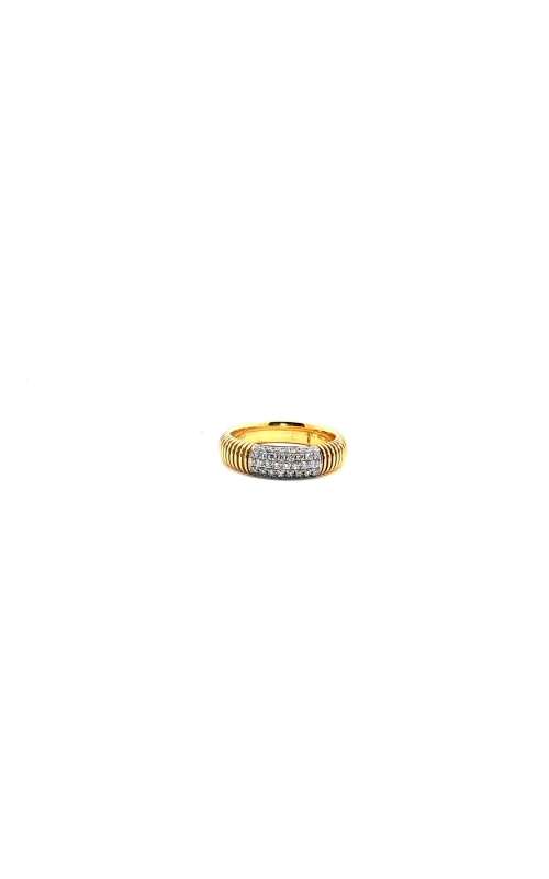Fashion Ring In 18k Yellow Gold With Diamonds