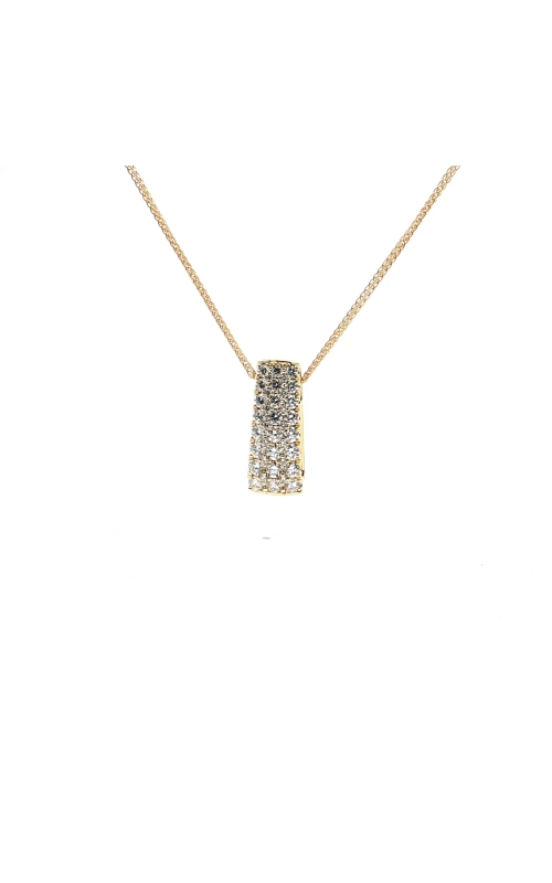 Simon-set Pendant Necklace in 18k Yellow Gold with Diamonds