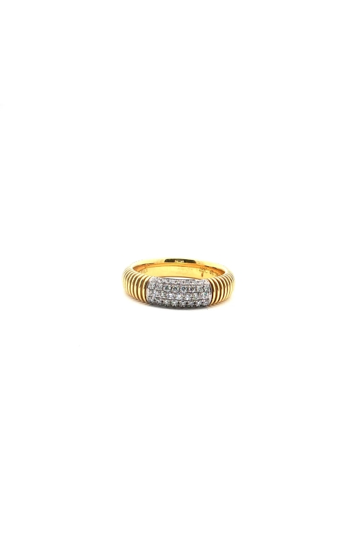 Fashion Ring In 18k Yellow Gold With Diamonds